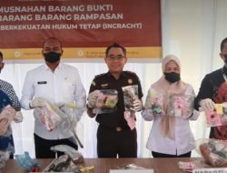 Sabu, Ganja hingga Ekstasi Dimusnahkan, Kejari Prabumulih Habisi 298 Barang Bukti