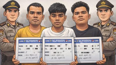 Pesta Sabu di Gudang Terbongkar, Tiga Pria Ditangkap Polisi