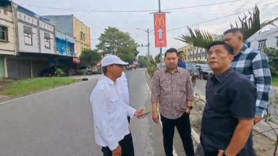 Penampakan Gerbang Kota Baru Jadi Sorotan Komisi III DPRD Prabumulih