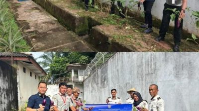 Partisipasi Panen Raya Serentak, Rutan Prabumulih Hasilkan 40 Kg Terong, Sukseskan Program Ketahanan Pangan Kemenimipas