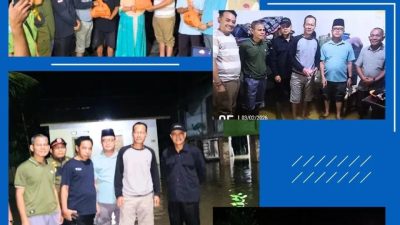 Tiga Desa di RKT Terendam Banjir, Cak Arlan Salurkan Bantuan sebagai Bentuk Kepedulian