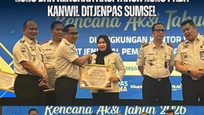 Rutan Kelas IIB Prabumulih Evaluasi Kinerja 2025, Susun Rencana Aksi 2026 dan Raih Penghargaan KKP Tertinggi