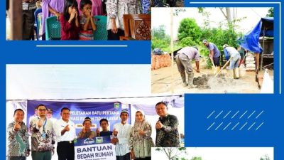 Peletakan Batu Pertama RTLH di Kelurahan Arimbi Jaya, Wali Kota Prabumulih Apresiasi Dukungan Indomaret