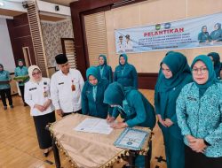 Tiga Kepengurusan Tiga Kecamatan TP PKK Dilantik, Ini Harapan Hj Linda Arlan