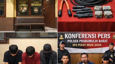 Polsek Prabumulih Barat Ungkap Kasus Curat TO Ops Pekat Musi 2026, Tiga Anak Diamankan