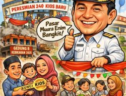 240 Kios Baru Resmi Beroperasi, Bupati Edison Tegaskan Pasar Muara Enim Bangkit