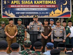Apel Siaga Kamtibmas Jelang Ramadan 1447 H, Bang Franky Hadir di Polres Prabumulih
