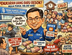 Penukaran Uang Baru Dibuka Besok, Warga Prabumulih Wajib Daftar Online