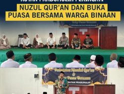 Rutan Prabumulih Peringati Nuzulul Qur’an dan Buka Puasa Bersama Warga Binaan