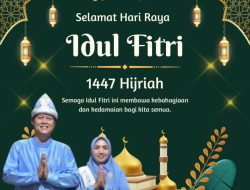 Ir Dipe Anom, Wakil Ketua II DPRD Prabumulih Mengucapkan Selamat Hari Raya Idul Fitri 1447 H/2026 M