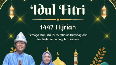 Ir Dipe Anom, Wakil Ketua II DPRD Prabumulih Mengucapkan Selamat Hari Raya Idul Fitri 1447 H/2026 M