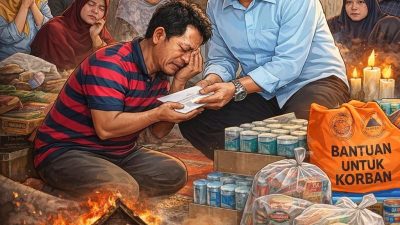 Cak Arlan Melayat dan Serahkan Santunan kepada Keluarga Korban Kebakaran Payuputat