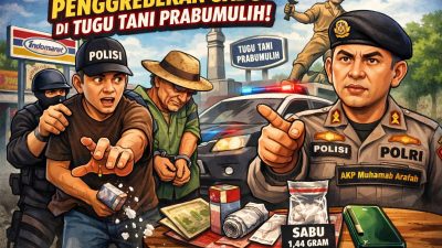 Transaksi Sabu di Tugu Tani Digerebek, Dua Pelaku Tak Berkutik