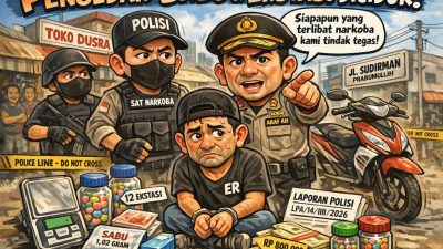 Pengedar Sabu dan Ekstasi Diciduk di Jalan Sudirman, Polisi Ungkap Jaringan Narkoba Prabumulih