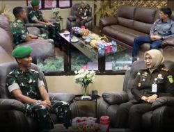 Silaturahmi Perkuat Sinergi, Danyonzipur 2/SG Kunjungi Kejari Prabumulih