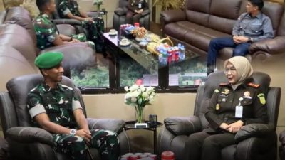 Silaturahmi Perkuat Sinergi, Danyonzipur 2/SG Kunjungi Kejari Prabumulih