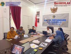Kantor Pertanahan Prabumulih Ikuti Raker Penyusunan Rencana Aksi 2026 Secara Daring