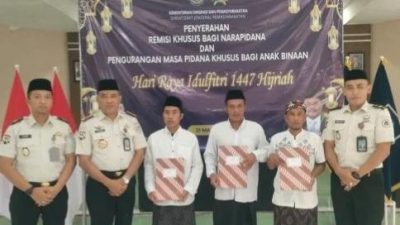 Remisi Idul Fitri Dikabulkan, 506 Napi Pamekasan Dapat Keringanan, 2 Bebas