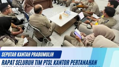 Kantor Pertanahan Prabumulih Gelar Rapat Tim PTSL 2026, Percepat Sertifikasi Tanah Masyarakat