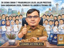 36 Siswa SMAN 7 Prabumulih Lolos Jalur Prestasi dan Undangan 2026, Tembus FK Unsri hingga Teknik ITB