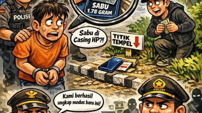 Modus Baru Edar Sabu Terbongkar di Prabumulih: Disembunyikan dalam Casing HP, Transaksi via “Titik Jalan”