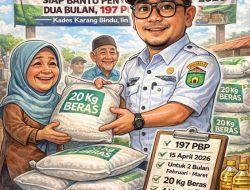 Desa Karang Bindu Siap Bantu Penyaluran CBP 2026 Dua Bulan, 197 PBP Terima Bantuan
