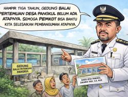 Gedung Balai Pertemuan Desa Pangkul Belum Rampung, Kades Harapkan Dukungan Pemkot