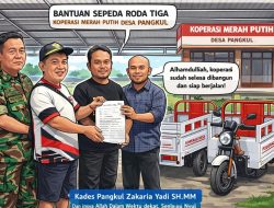 Koperasi Merah Putih Desa Pangkul Rampung, Bantuan Terus Mengalir dari PT Agrinas 2 Unit SPM Roda Tiga
