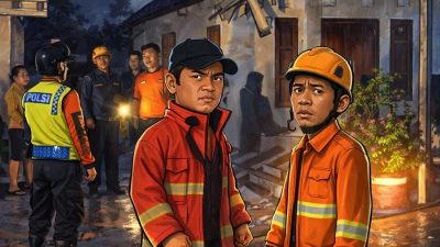 Cuaca Ekstrem Luluhlantakkan Majasari, Dua Rumah Rusak Parah Diterjang Angin, Polisi Bersama BPBD Gerak Cepat