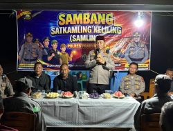 Kapolres Prabumulih Samling di Poskamling Desa Pangkul, Ajak Warga Jaga Keamanan Bersama