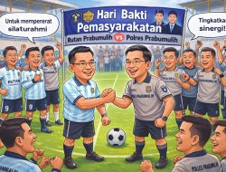 Semarak Hari Bakti Pemasyarakatan, Rutan Prabumulih Pererat Silaturahmi Lewat Sepakbola