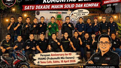 PRAMO Jadi Contoh Komunitas Lain, Satu Dekade Makin Solid dan Kompak