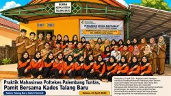 Praktik Mahasiswa Poltekkes Palembang Tuntas, Pamit Bersama Kades Talang Batu