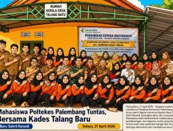 Praktik Mahasiswa Poltekkes Palembang Tuntas, Pamit Bersama Kades Talang Batu