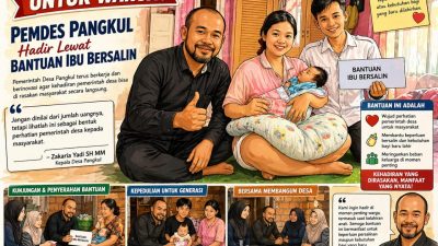 Sentuhan Nyata untuk Warga, Pemdes Pangkul Hadir Lewat Bantuan Ibu Bersalin