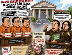 Drama Hukum Berlanjut! Terpidana dan Jaksa Kompak Banding di Kasus Hibah KPU Prabumulih