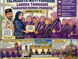 114 Peserta Ikuti Yudisium Lansia Tangguh Angkatan III di Desa Pangkul