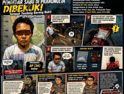 Pengedar Sabu di Prabumulih Dibekuk, Sempat Tendang Barang Bukti ke Pinggir Jalan