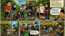 Gotong Royong Pungut Sampah, Warga Tanjung Telang Dukung Program Kebersihan Nasional