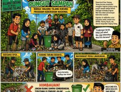Gotong Royong Pungut Sampah, Warga Tanjung Telang Dukung Program Kebersihan Nasional