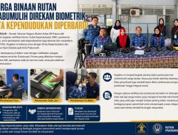Warga Binaan Rutan Prabumulih Direkam Biometrik, Data Kependudukan Diperbarui