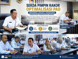 Sekda Pimpin Rakor Optimalisasi PAD, Bapenda Prabumulih Siap Genjot Pendapatan Daerah