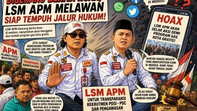 Diserang Berita Hoaks, LSM APM Melawan dan Siap Tempuh Jalur Hukum