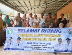 Desa Karang Bindu Gelar Musyawarah Rembuk Stunting, Libatkan Lintas Sektor