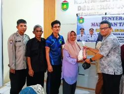 Pemdes Tanjung Menang Salurkan Makanan Tambahan untuk Balita, Ibu Hamil, dan Lansia