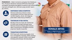 Hari Kebebasan Pers, PWI Prabumulih: Wartawan Harus Kompeten dan Lebih Profesional