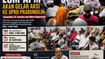 Bakal ‘Aksi’ DPRD Prabumulih, LSM APM Siapkan 25 Tuntutan: Soroti Rekrutmen Tenaga Kerja hingga Prioritas Warga Lokal