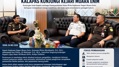 Perkuat Sinergi Penegakan Hukum, Kalapas Kunjungi Kejari Muara Enim