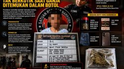 Pria 31 Tahun Ditangkap di Lawang Kidul, Simpan Ganja dalam Botol