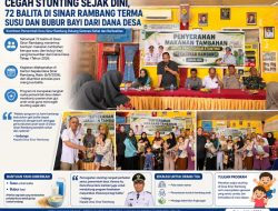 72 Balita di Sinar Rambang Terima PMT dari Dana Desa, Upaya Nyata Cegah Stunting
